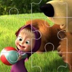 free h5 game - masha-and-the-bear-jigsaw